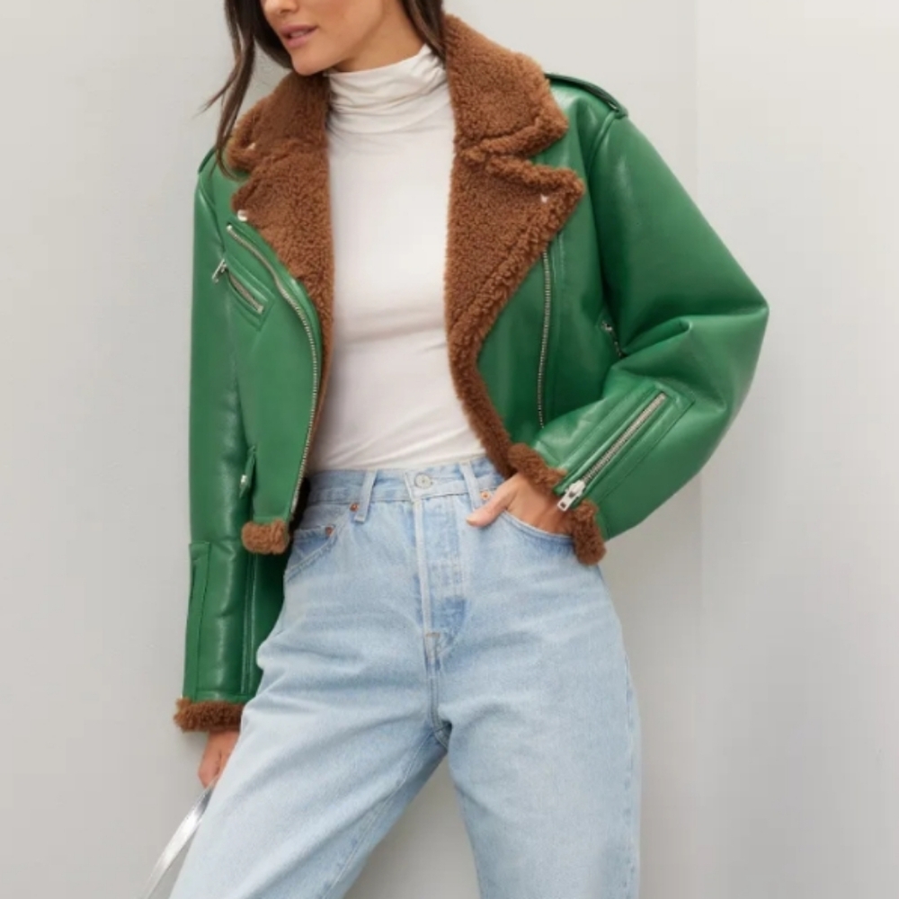 Stand Studio Green and Brown Jacket - Picture 6 of 6